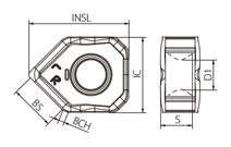 切込み角45°新汎用カッタMB45 シャンクタイプ 適合インサート-2-6