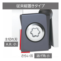 縦置き4コーナー90° MA90エンドミル ホルダ [3]高い信頼性。高品質と長寿命を実現するチップ形状-3