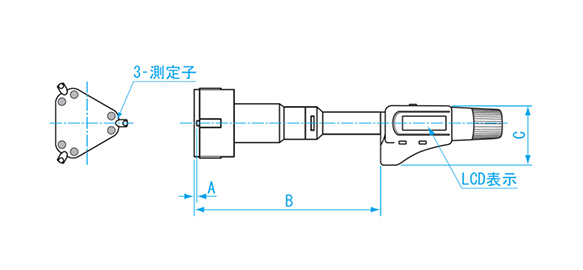 デジタル三点マイクロメータ:関連画像