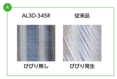 AL3D-345R アルミ用高能率ラジアスエンドミル 3枚刃3倍刃長 特長-5