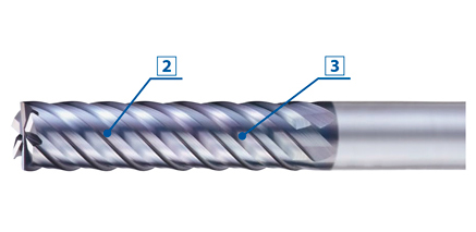 AE-ML-H　高硬度鋼用超硬エンドミル多刃スクエアタイプロング形  特長-2
