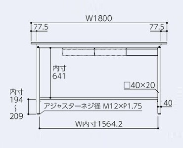 正面寸法図 SUPH-1890UTT-WW、SUPH-1875UTT-WW、SUPH-1860UTT-WW