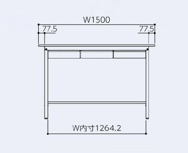 正面寸法図 SUPH-1575UTT-WW、SUPH-1560UTT-WW