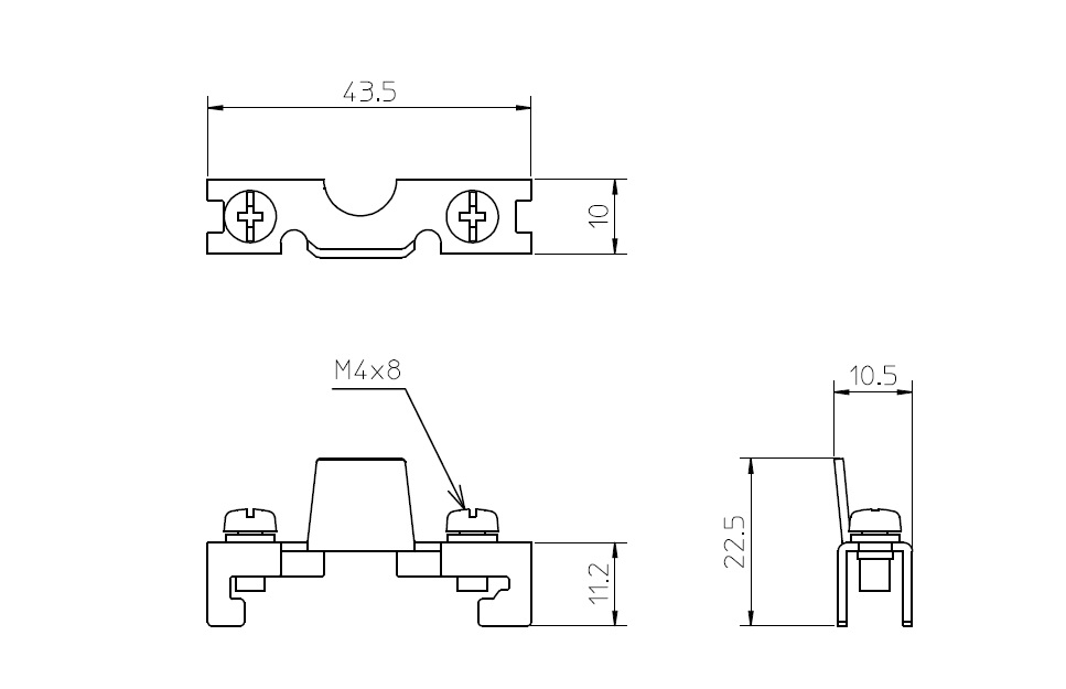 BMP型鉄製取付ベース