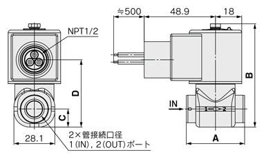 比例制御弁 JSPシリーズ 外形図-18