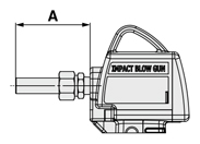 省エア インパクトブローガン コンパクトタイプ IBG2シリーズ 外形図-2