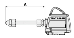 省エア インパクトブローガン コンパクトタイプ IBG2シリーズ 外形図-3