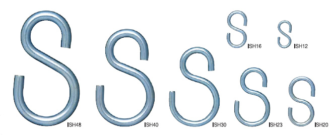 鉄Sフック、ISH48、 ISH40、 ISH30、 ISH23、 ISH20、 ISH16、 ISH12