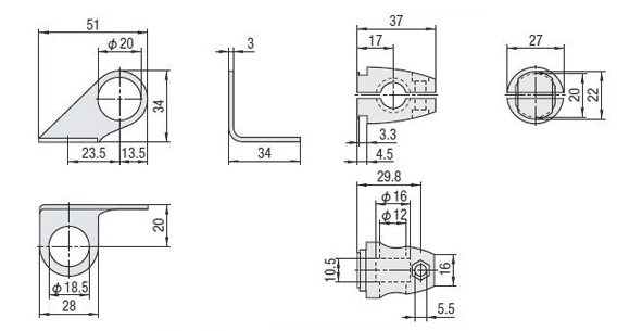 UGT586, UGT588, UGT590用アダプター1画像